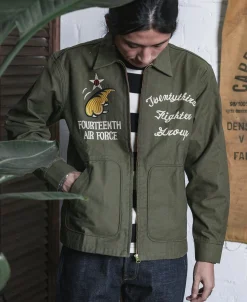 Bronson Mfg USAAF 14th Air Force Flying Tigers Embroidery Jacket><noscript><img width=