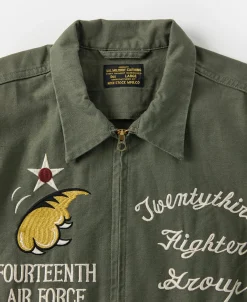 Bronson Mfg USAAF 14th Air Force Flying Tigers Embroidery Jacket><noscript><img width=