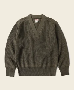 Bronson Mfg USAAF Type A-1 V-neck Mechanics Sweater -> Knitwear