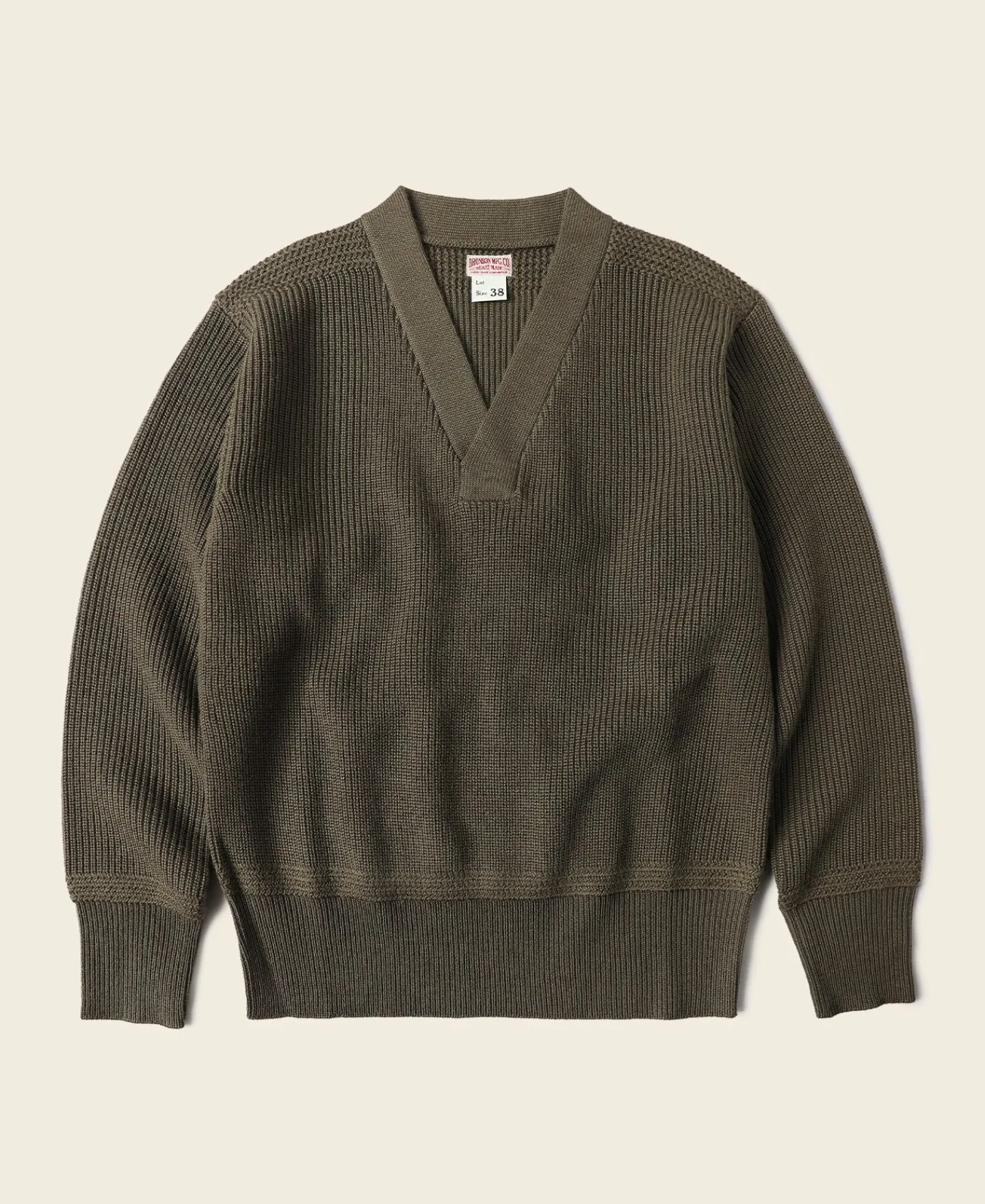 Bronson Mfg USAAF Type A-1 V-neck Mechanics Sweater -> Knitwear