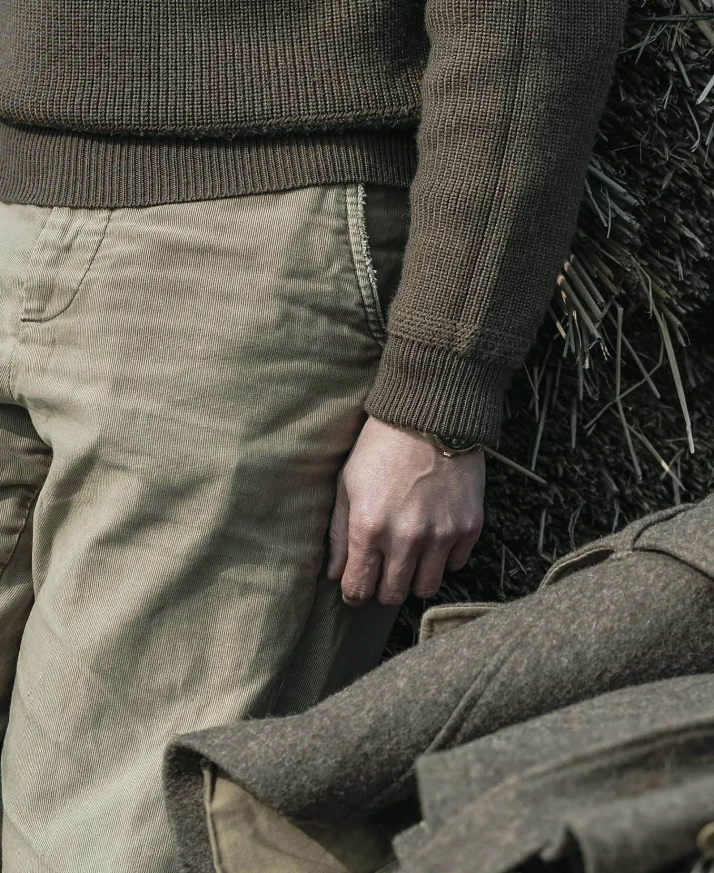 Bronson Mfg USAAF Type A-1 V-neck Mechanics Sweater -> Knitwear