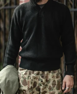 Bronson Mfg USAAF Type A-1 V-neck Mechanics Sweater -><noscript><img width=