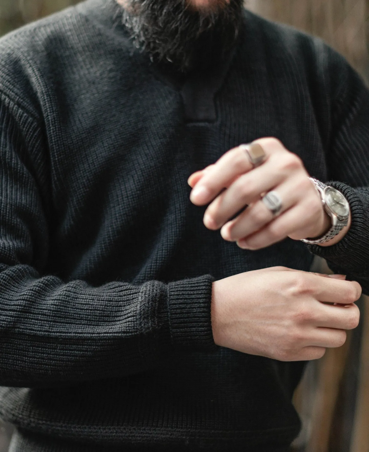 Bronson Mfg USAAF Type A-1 V-neck Mechanics Sweater -> Knitwear
