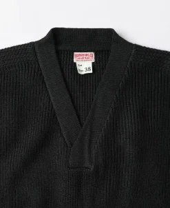 Bronson Mfg USAAF Type A-1 V-neck Mechanics Sweater -><noscript><img width=