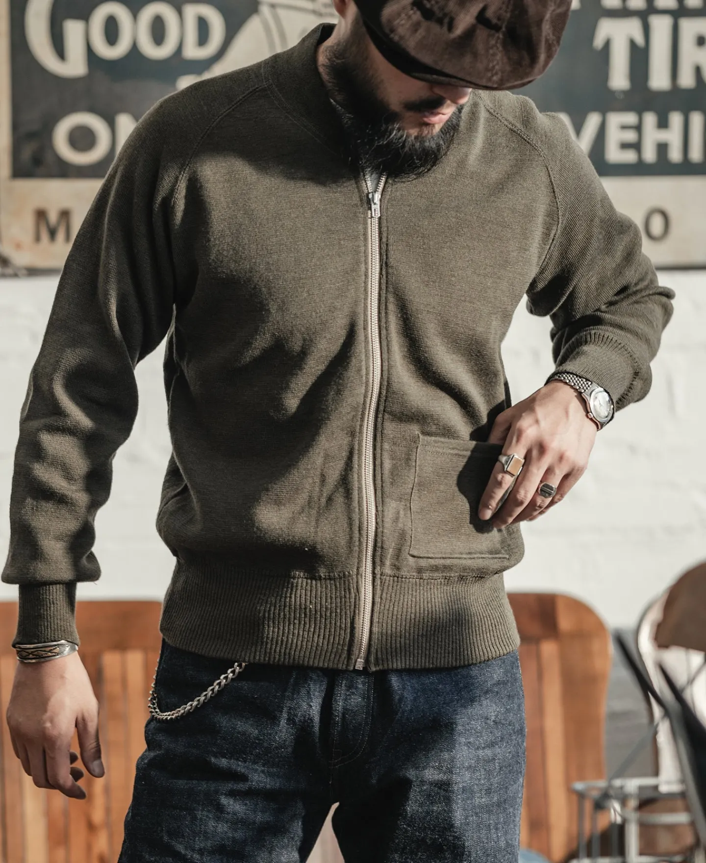 Bronson Mfg USAAF Type C-2 Wool Sweater> Knitwear