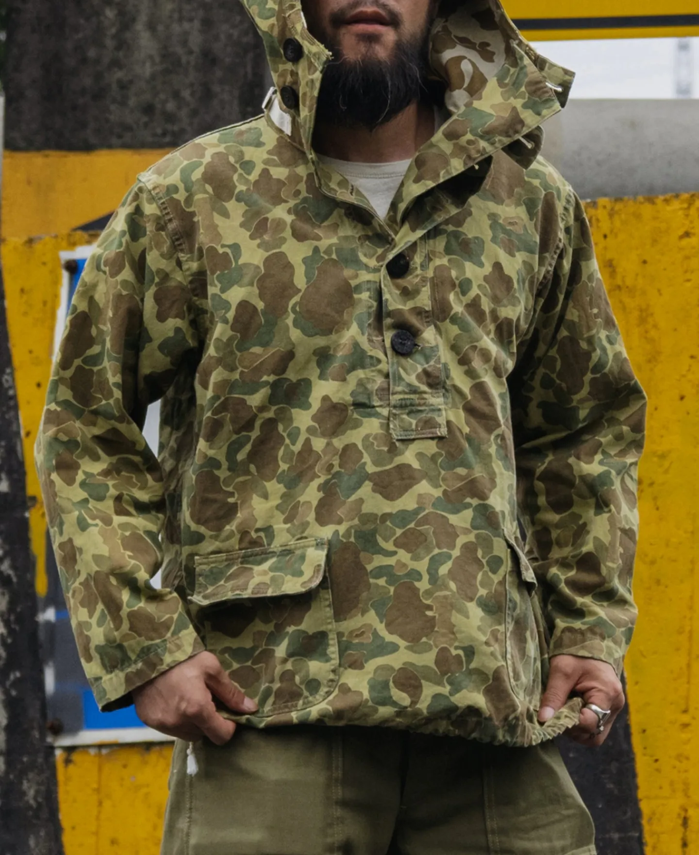 Bronson Mfg USMC HBT Duck Camo Dungaree Gunner Smock (Modified)> Jackets & Coats