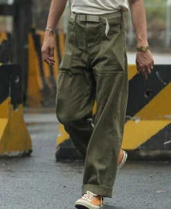 Bronson Mfg USMC P-41 HBT Utility Fatigue Trousers><noscript><img width=