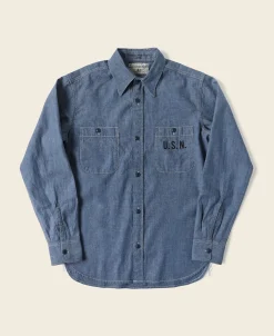 Bronson Mfg U.S.N. Chambray Shirt> Long Sleeve Shirts