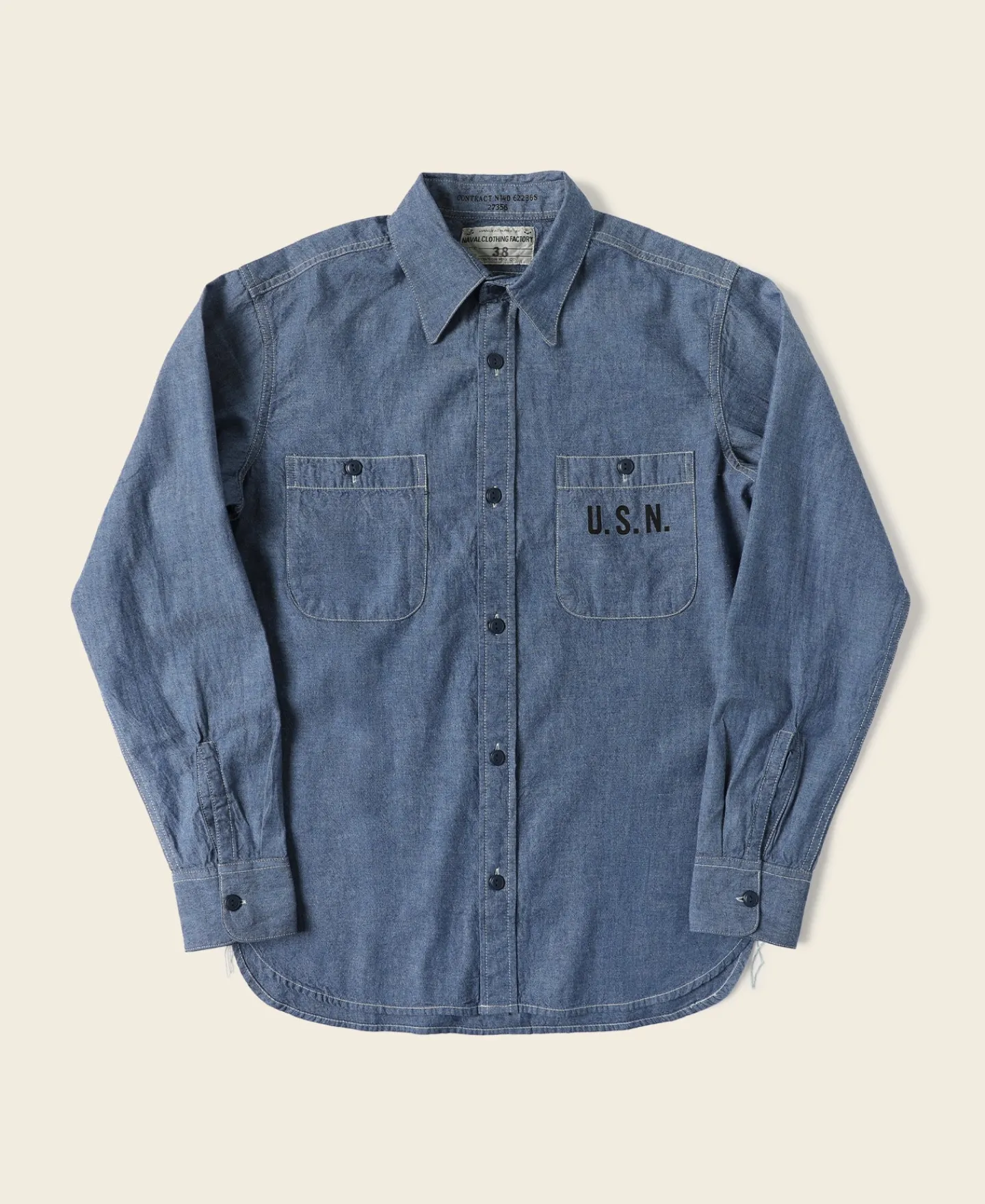 Bronson Mfg U.S.N. Chambray Shirt> Long Sleeve Shirts