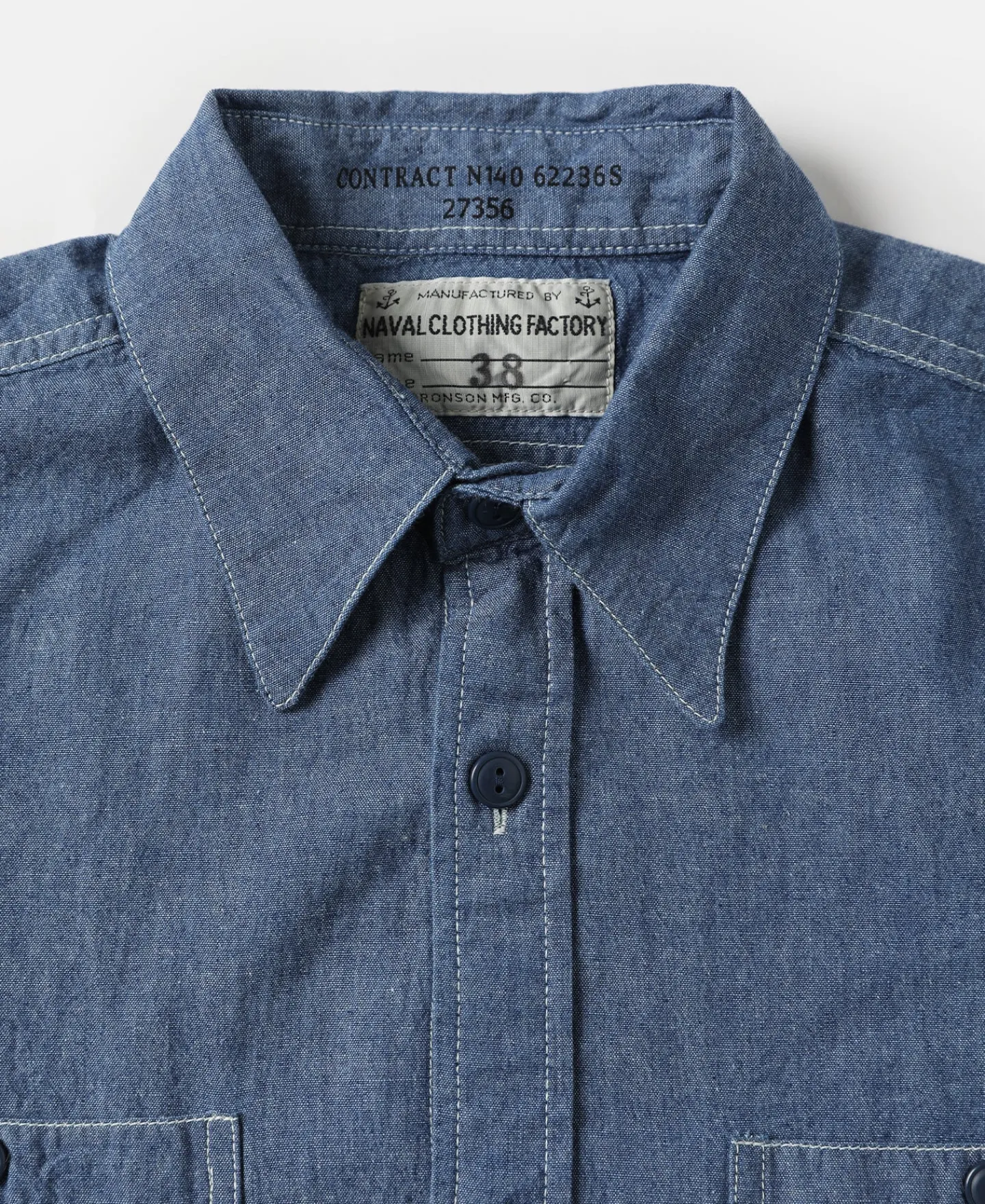Bronson Mfg U.S.N. Chambray Shirt> Long Sleeve Shirts