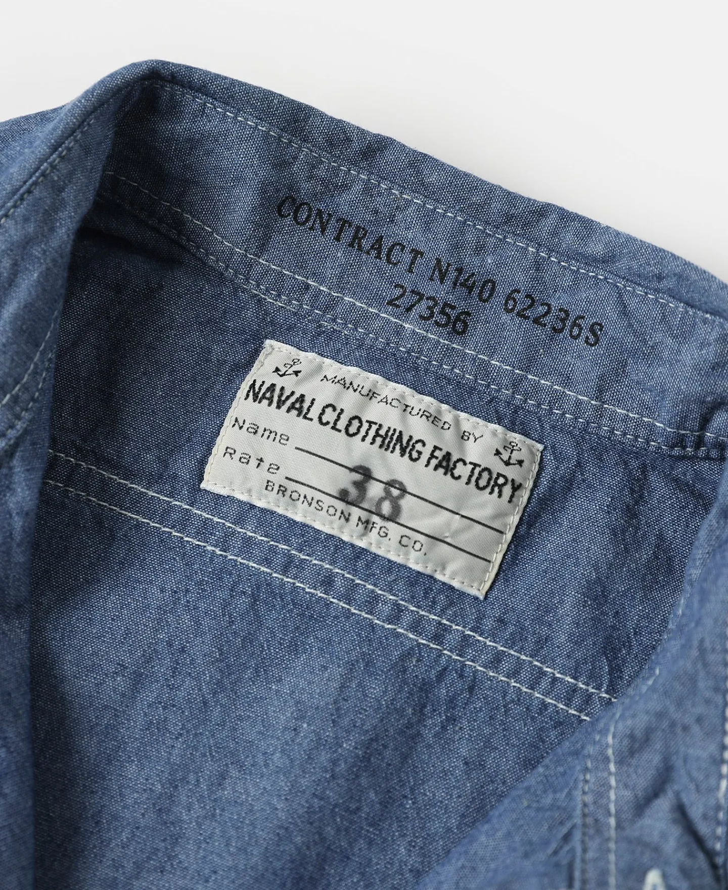 Bronson Mfg U.S.N. Chambray Shirt> Long Sleeve Shirts