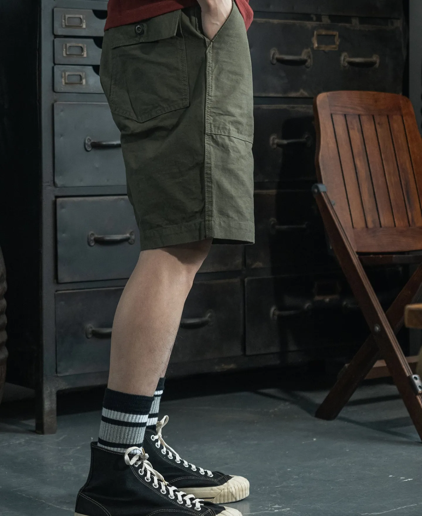 Bronson Mfg Vietnam War OG-107 Fatigue Utility Shorts -> Shorts