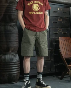 Bronson Mfg Vietnam War OG-107 Fatigue Utility Shorts -><noscript><img width=