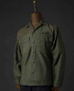 Bronson Mfg Vietnam War US Army OG-107 Fatigue Utility Shirt - Plain><noscript><img width=