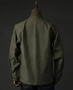 Bronson Mfg Vietnam War US Army OG-107 Fatigue Utility Shirt - Plain><noscript><img width=