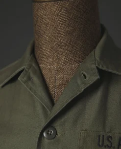 Bronson Mfg Vietnam War US Army OG-107 Fatigue Utility Shirt - Plain><noscript><img width=
