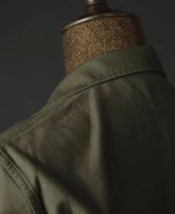 Bronson Mfg Vietnam War US Army OG-107 Fatigue Utility Shirt - Plain><noscript><img width=