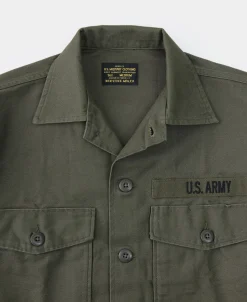 Bronson Mfg Vietnam War US Army OG-107 Fatigue Utility Shirt - Plain><noscript><img width=