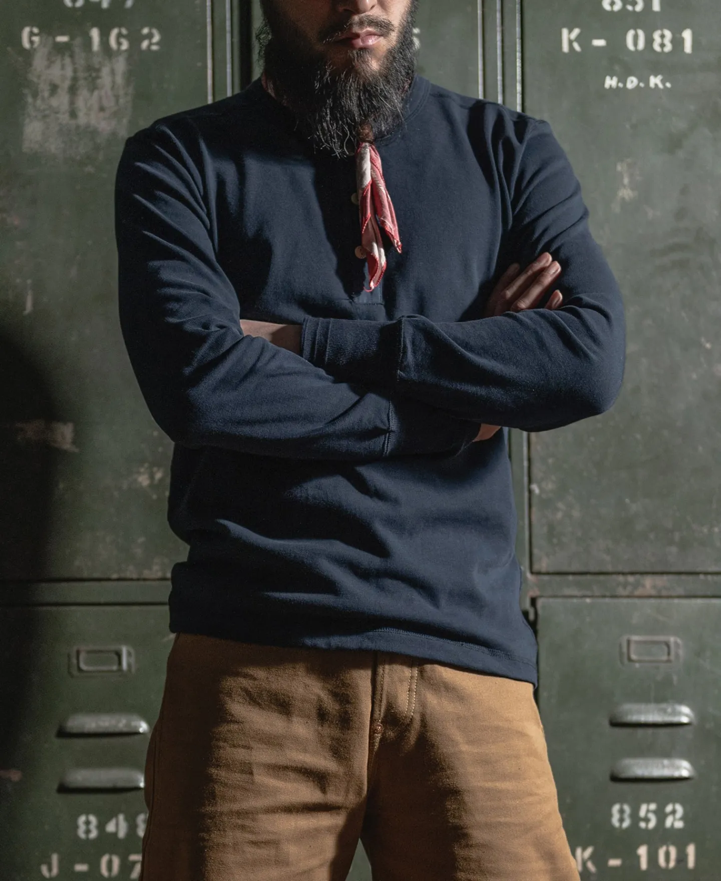 Bronson Mfg Vintage Long Sleeve Henley Shirt -> Long Sleeve T-Shirts|Henleys