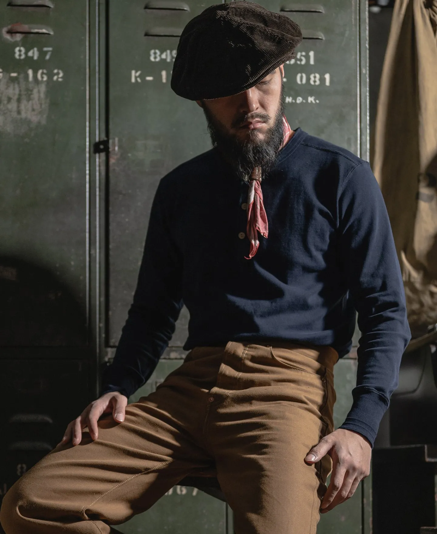 Bronson Mfg Vintage Long Sleeve Henley Shirt -> Long Sleeve T-Shirts|Henleys