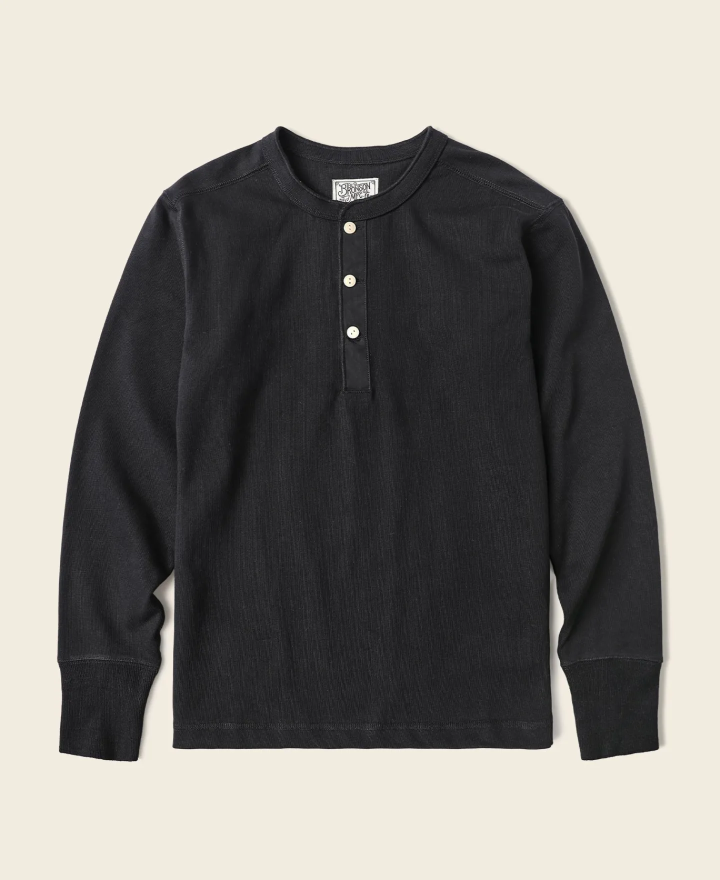 Bronson Mfg Vintage Long Sleeve Henley Shirt -> Long Sleeve T-Shirts|Henleys