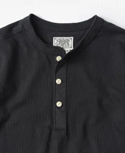 Bronson Mfg Vintage Long Sleeve Henley Shirt -><noscript><img width=