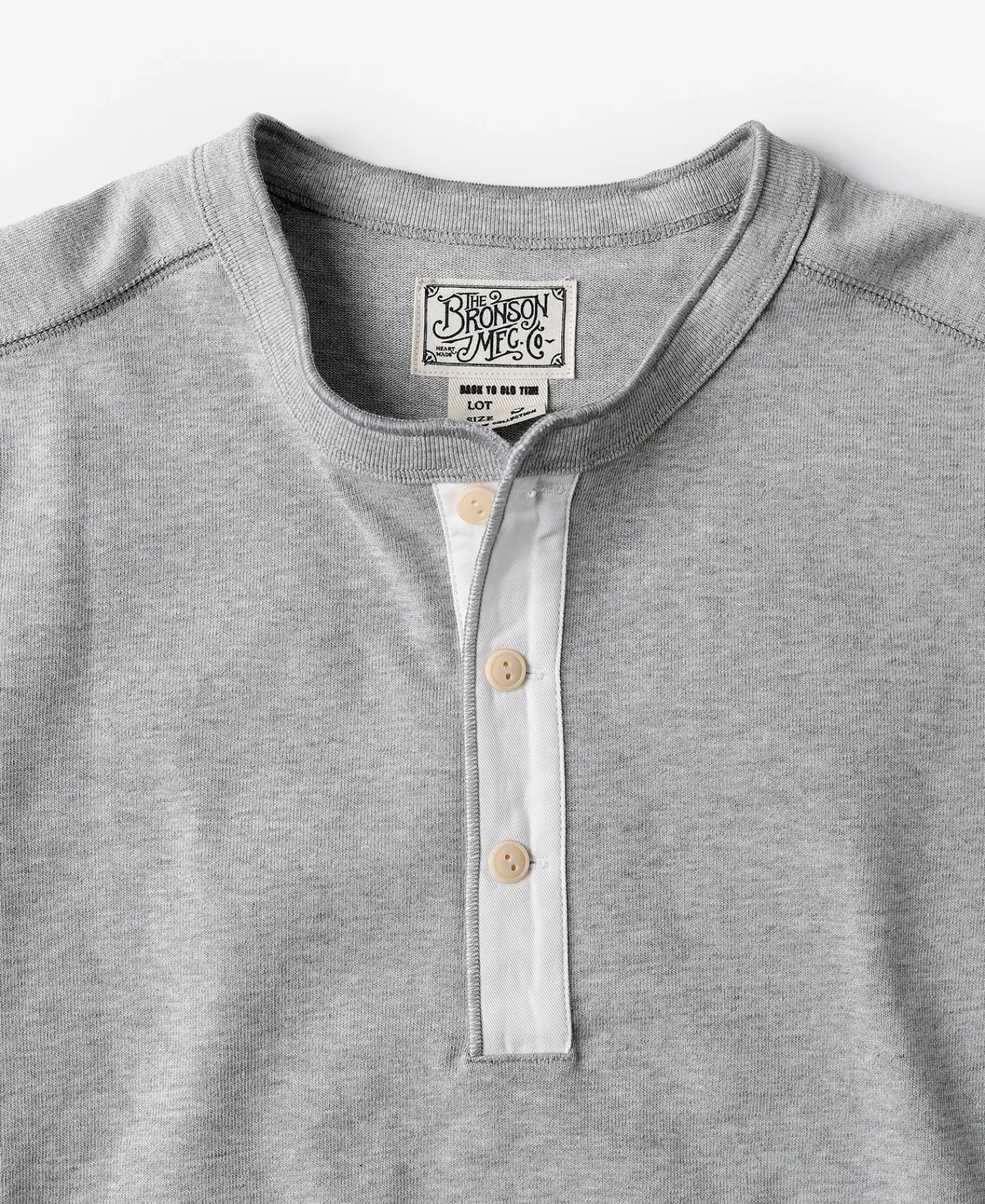 Bronson Mfg Vintage Long Sleeve Henley Shirt -> Long Sleeve T-Shirts|Henleys