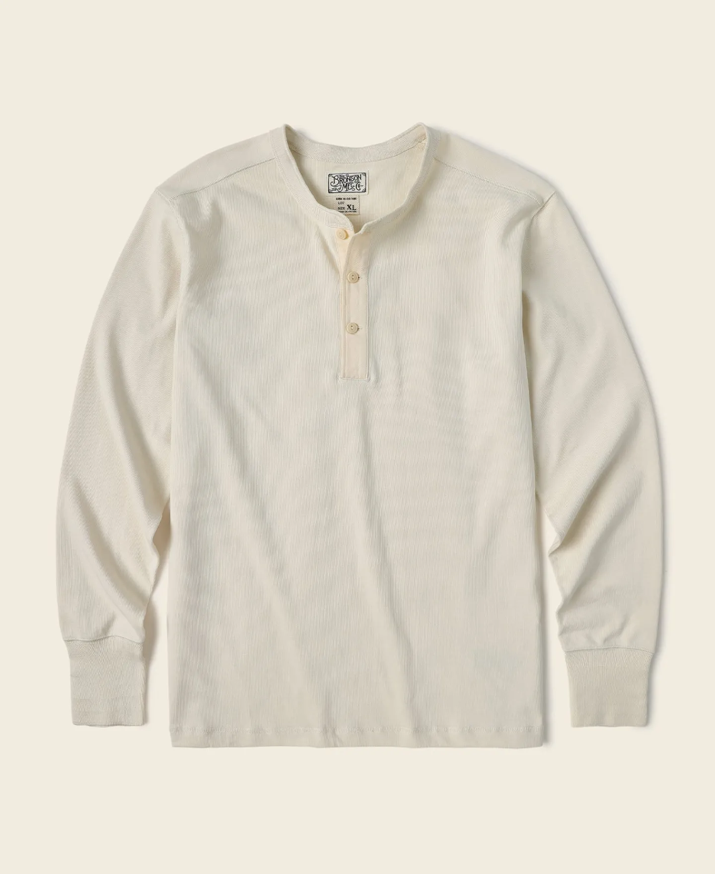 Bronson Mfg Vintage Long Sleeve Henley Shirt -> Long Sleeve T-Shirts|Henleys