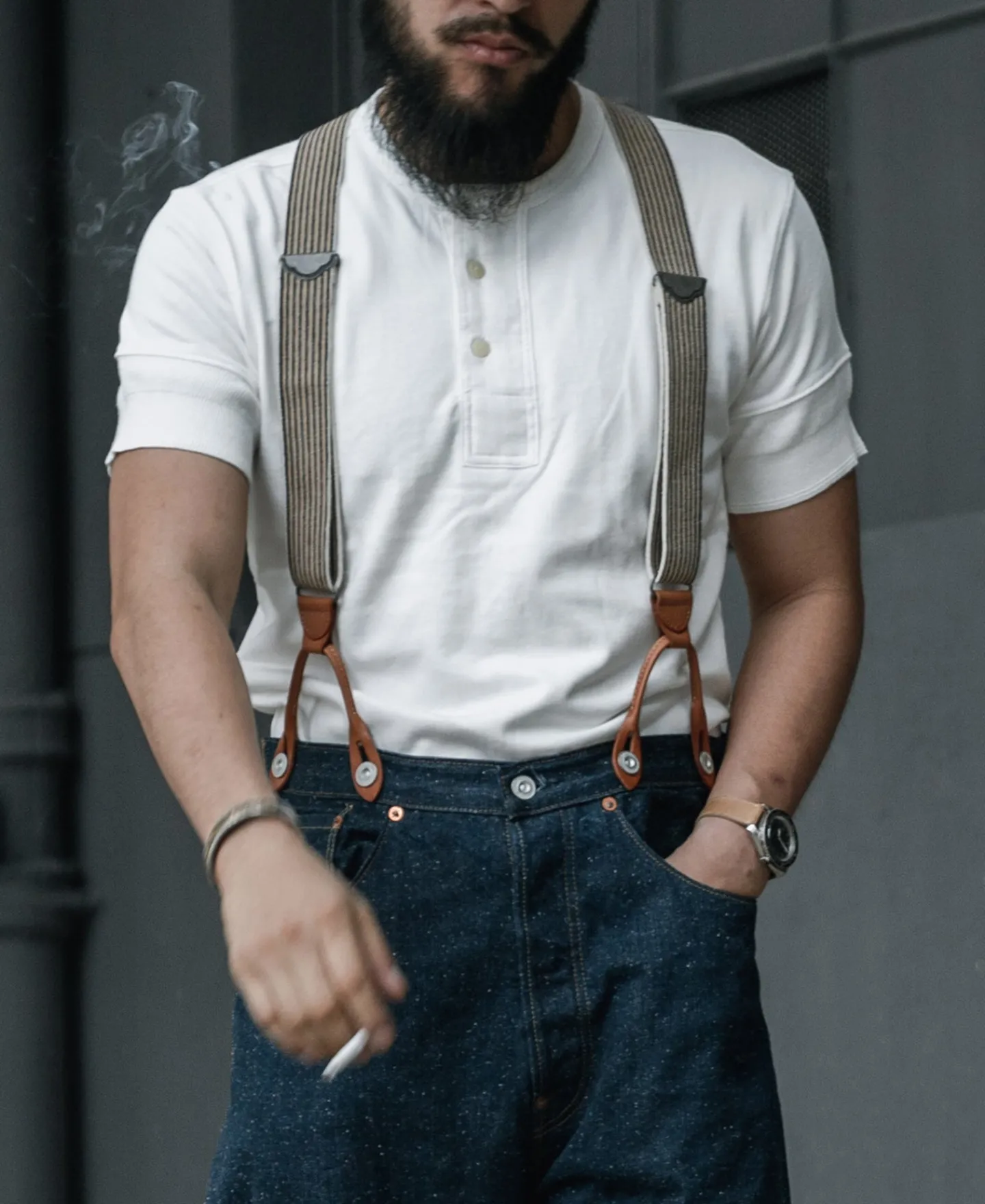 Bronson Mfg Vintage Short Sleeve Henley T-Shirt -> Short Sleeve T-Shirts|Henleys
