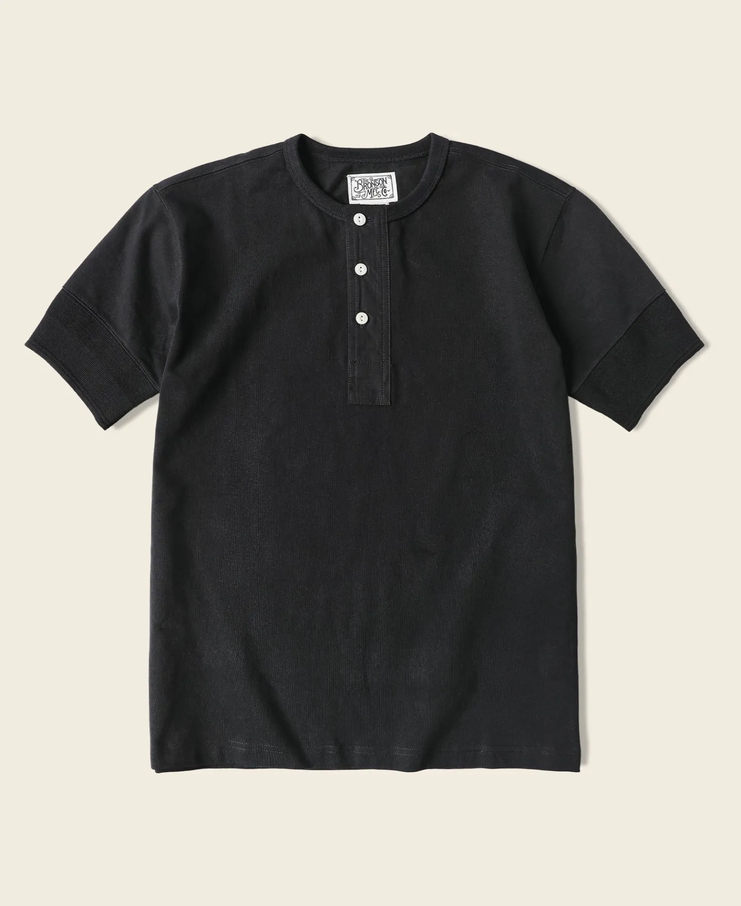 Bronson Mfg Vintage Short Sleeve Henley T-Shirt -> Short Sleeve T-Shirts|Henleys