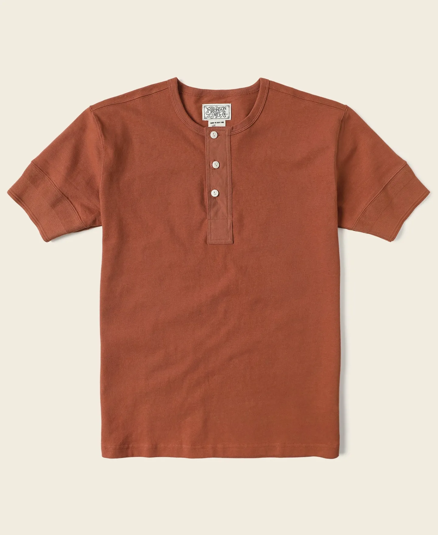 Bronson Mfg Vintage Short Sleeve Henley T-Shirt -> Short Sleeve T-Shirts|Henleys