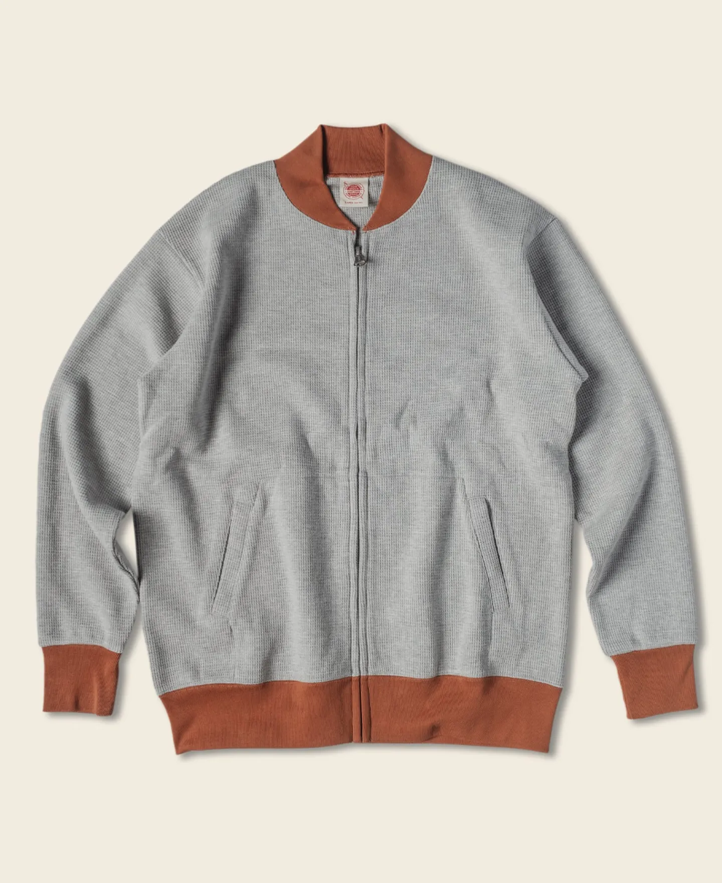 Bronson Mfg Waffle Cotton Full-Zip Track Jacket -> Jackets & Coats
