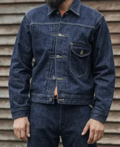 Bronson Mfg WWII Simplified Model Cowboy Selvedge Denim Jacket><noscript><img width=