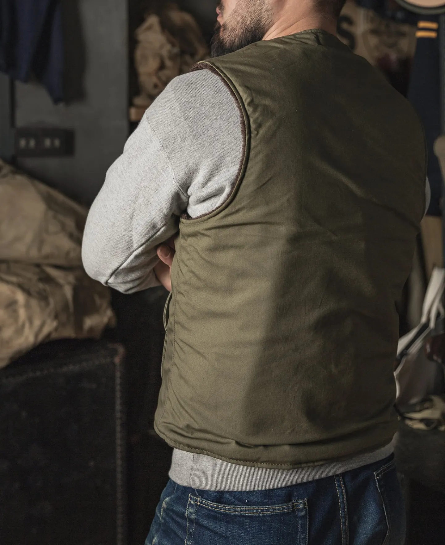Bronson Mfg WWII USMC Pile-lined Vest (Modified)> Vests