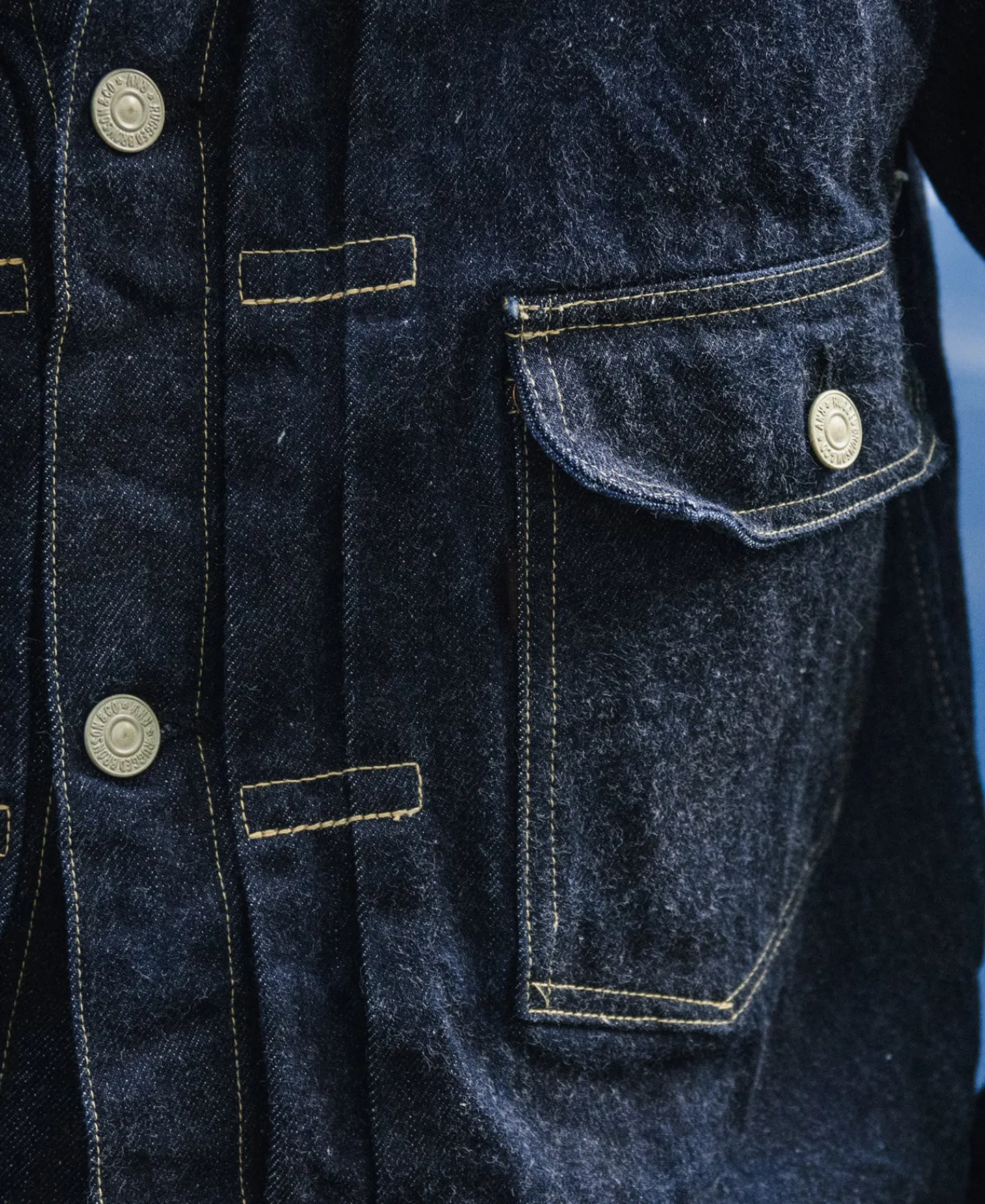 Bronson Mfg 46806XX 1946 NEX Model 1st Selvedge Denim Jacket> Denim Jackets|Jackets & Coats