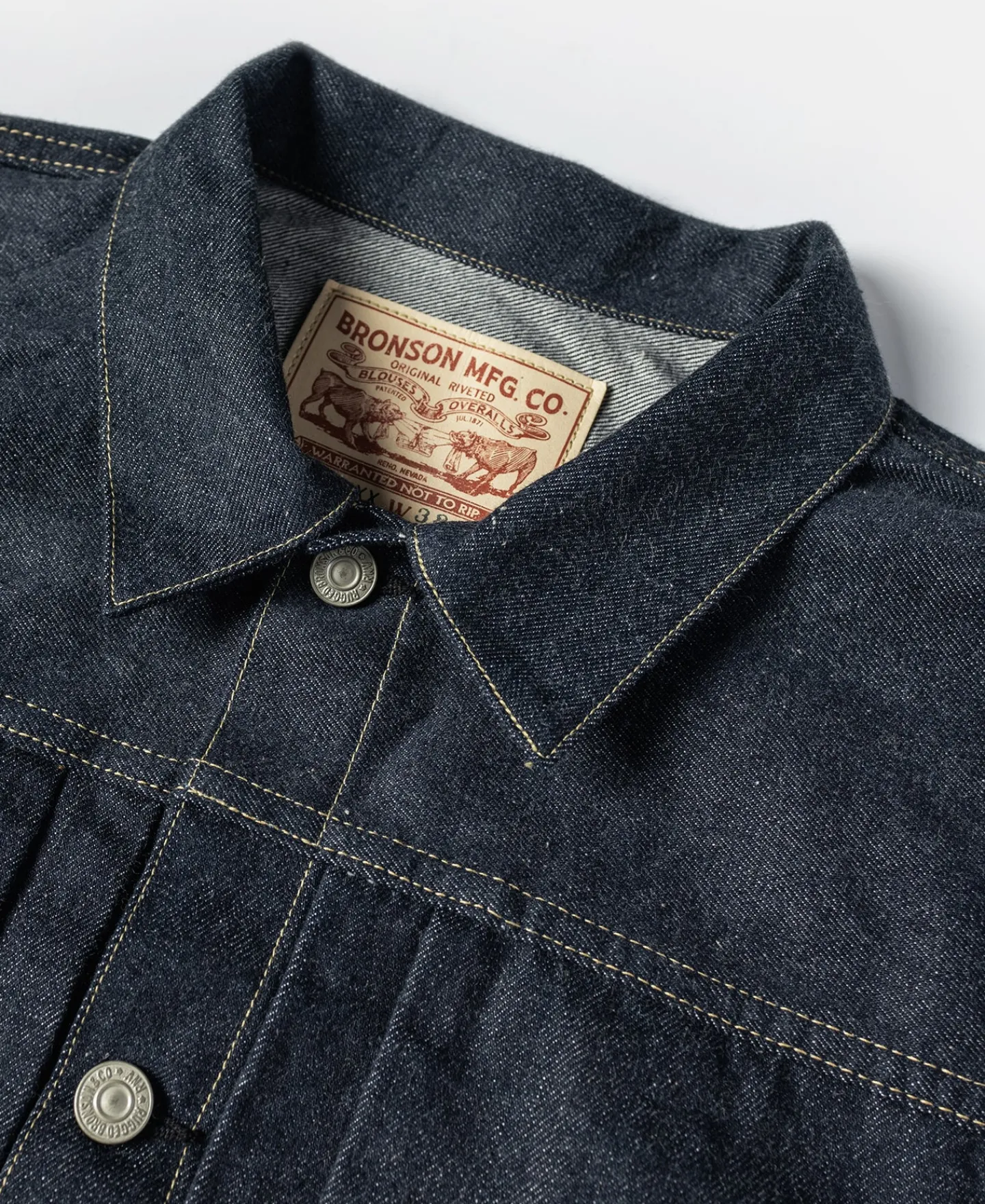 Bronson Mfg 46806XX 1946 NEX Model 1st Selvedge Denim Jacket> Denim Jackets|Jackets & Coats